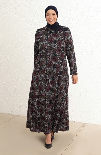 فستان أزرق كحلي 4439B-04