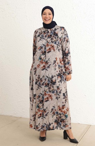 Robe Hijab Bleu Marine 4479A-03