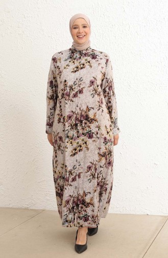 Violet Hijab Dress 4479A-04
