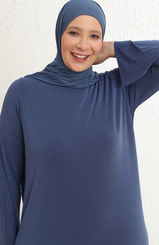 Robe Hijab Bleu parlement 5503-02