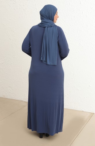 Robe Hijab Bleu parlement 5503-02