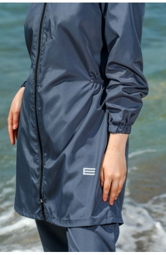 Grau Hijab Badeanzug 7007