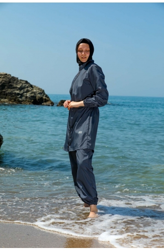 Grau Hijab Badeanzug 7007