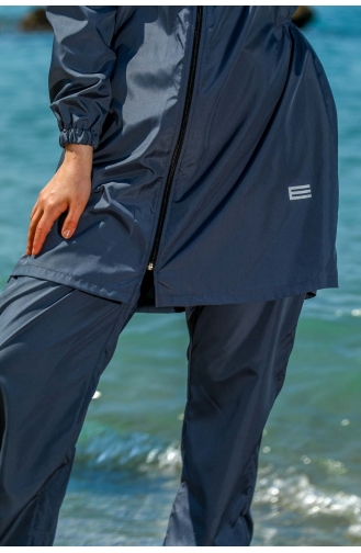 Grau Hijab Badeanzug 7007