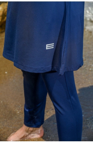 Navy Blue Swimsuit Hijab 7150-01