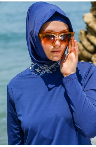 Indigo Modest Swimwear 7160-01