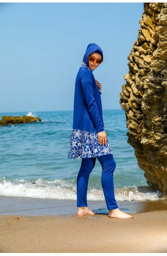 Indigo Modest Swimwear 7160-01