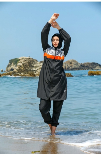 Black Modest Swimwear 7550-01