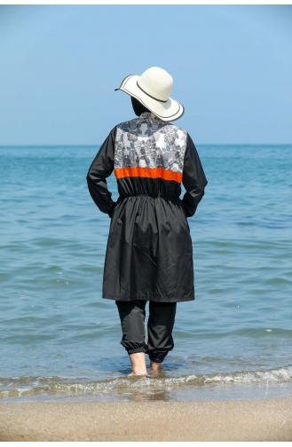 Black Modest Swimwear 7550-01