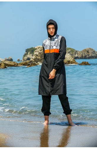 Black Modest Swimwear 7550-01