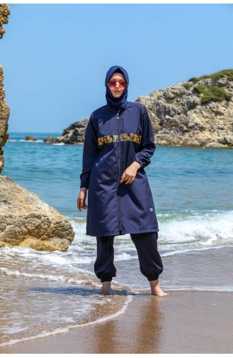 Maillot de Bain Hijab Bleu Marine 7561