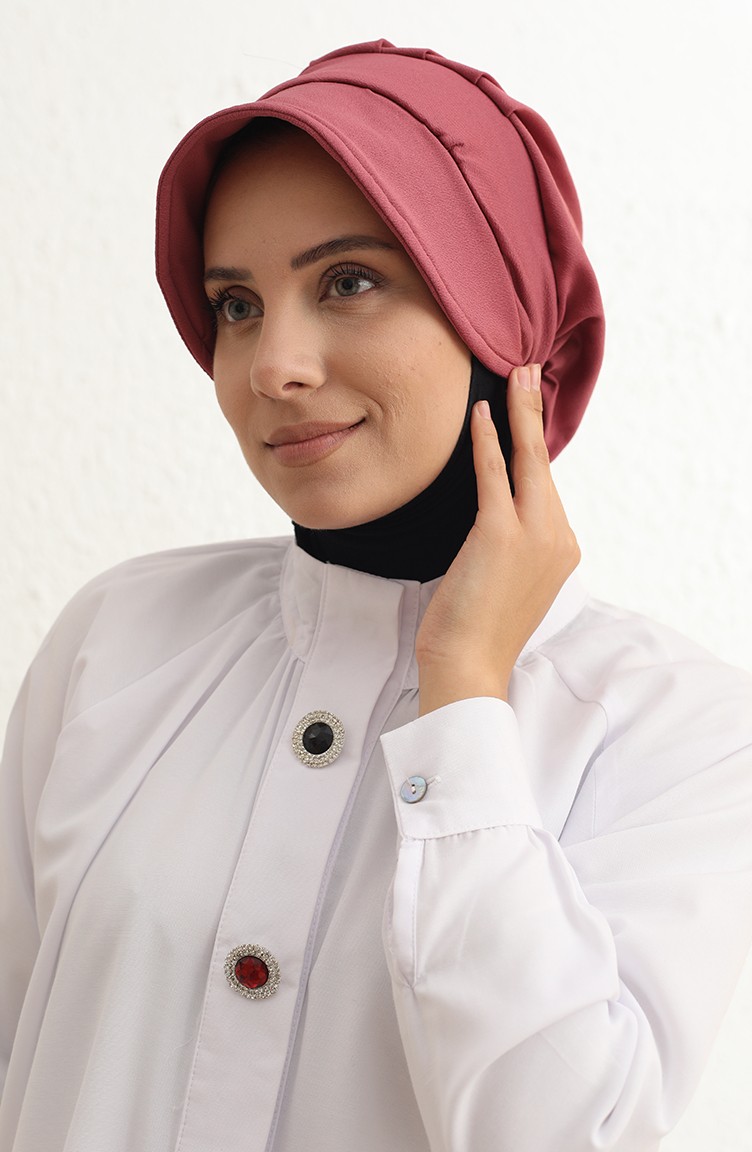 Tofisa Şapkalı Bone 30057-02 Gül Kurusu