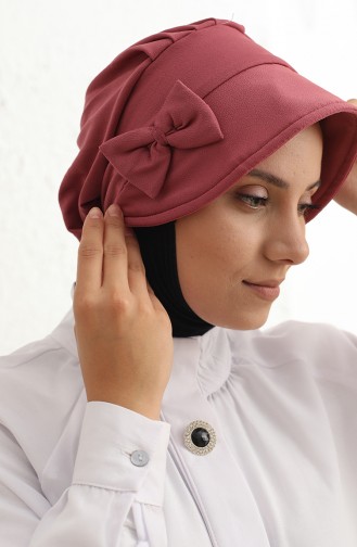 Tofisa Şapkalı Bone 30057-02 Gül Kurusu