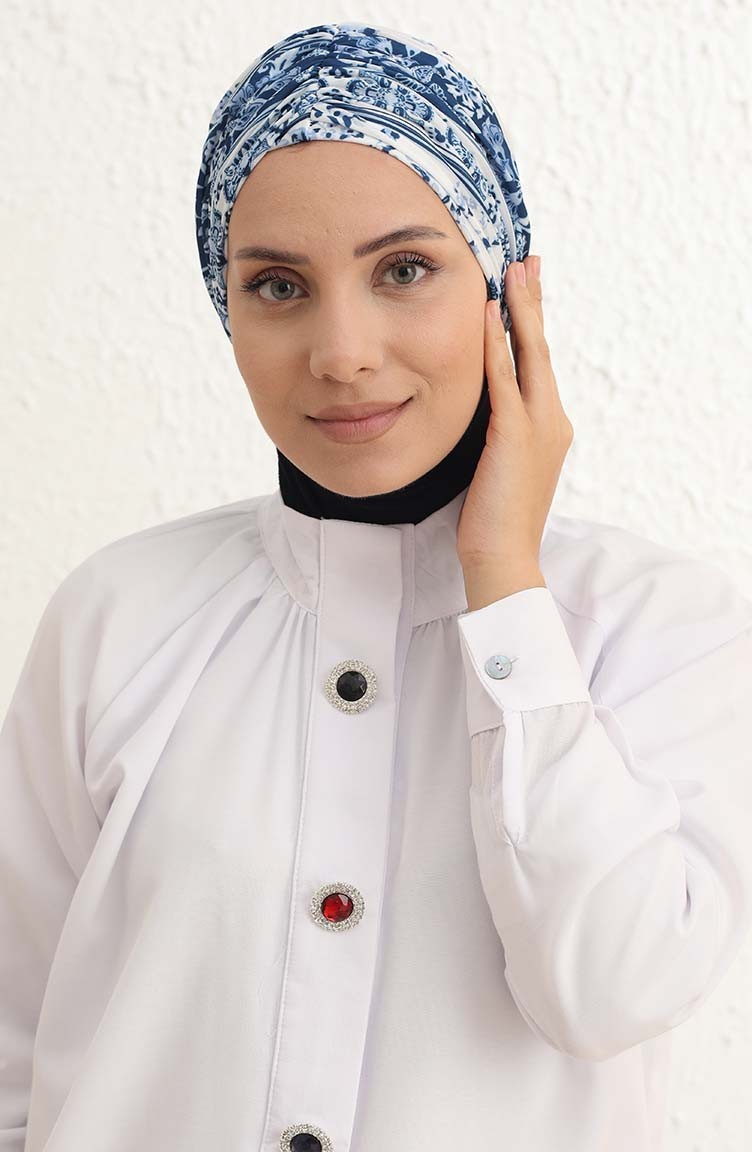 Tofisa Desenli Bone 30108-02 Mavi