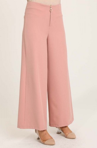 Pantalon a Fermeture Large 3095-08 Rose Pâle 3095-08