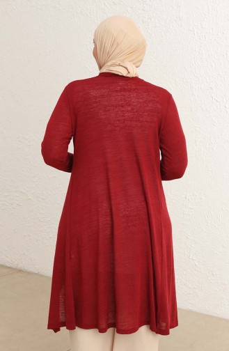 Claret Red Cardigans 8512-02