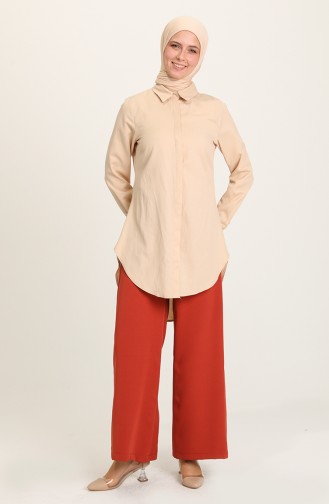 Brick Red Pants 3121-09