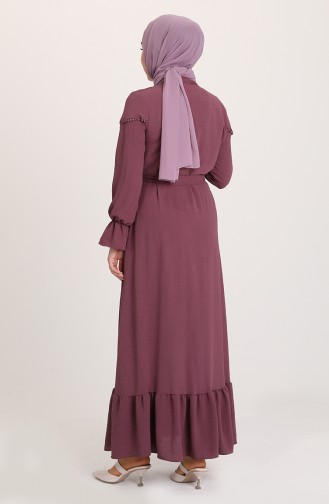 فستان ليلكي داكن 1002-08