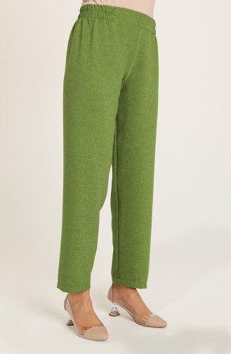 Oil Green Pants 2034-25