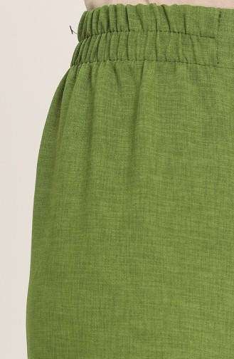 Oil Green Pants 2034-25