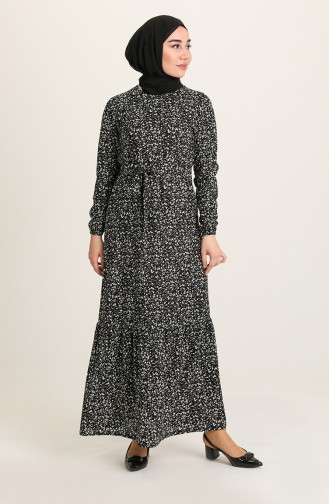 Robe Hijab Noir 1777-02