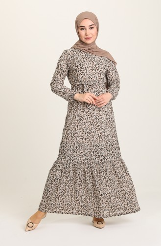 Mink Hijab Dress 1777-04