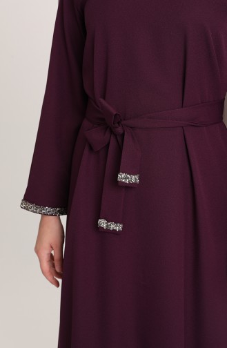 Purple Hijab Dress 3296-02