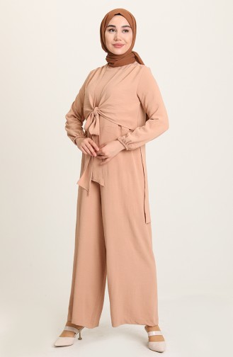 Beige Jumpsuits 5714-02