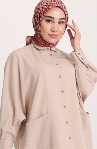 Tunique avec Poche 2561-01 Beige 2561-01