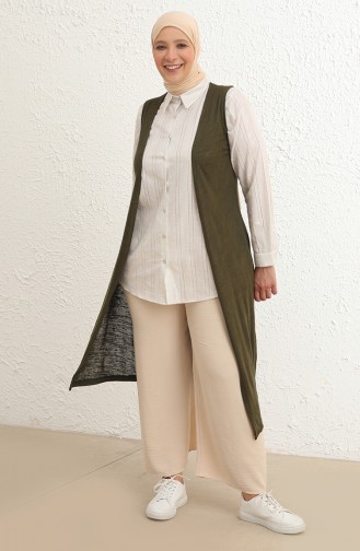 Khaki Waistcoats 8511-02