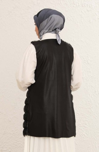 Tofisa Kürklü Yelek 3320-01 Füme