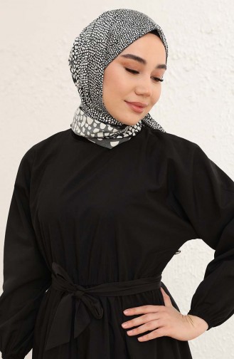 Black Hijab Dress 2289-01