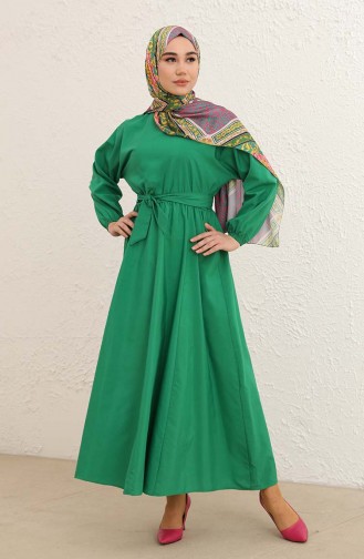 Green Hijab Dress 2289-04