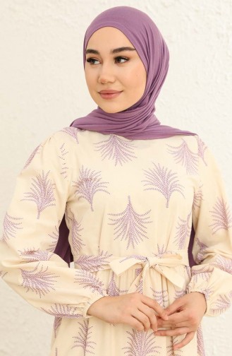 Lila Hijab Kleider 2314-01