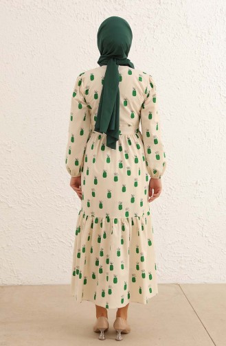 Green Hijab Dress 2319-03
