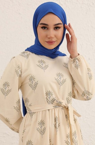 Grün Hijab Kleider 2333-01