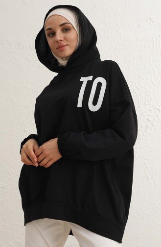 Sweatshirt Noir 10755-04