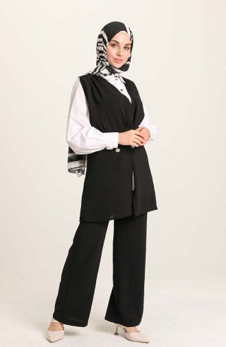 Tofisa Yelek Pantolon İkili Takım 10532-03 Siyah