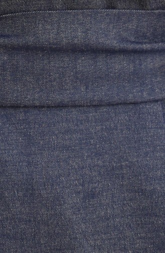 Tofisa Kuşaklı Tunik Pantolon İkili Takım 1366-07 Kot