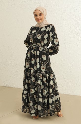 Black İslamitische Jurk 3051-01