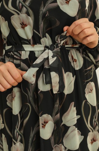 Black İslamitische Jurk 3051-01