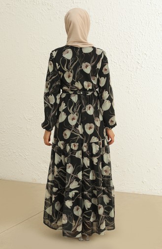 Black İslamitische Jurk 3051-01