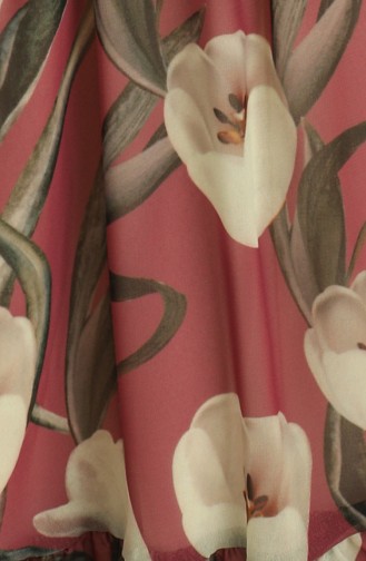 Dusty Rose Hijab Dress 3051-02