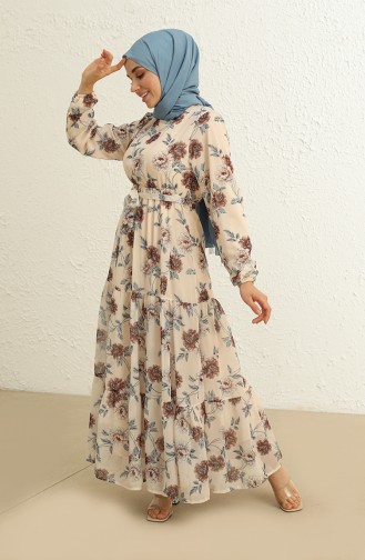 Robe Hijab Crème 4051-02