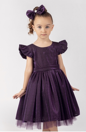 Purple Children`s Dress 43C-02