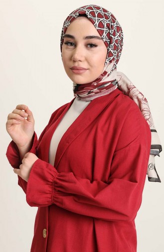 Tofisa Düğmeli Ceket 3018-01 Bordo
