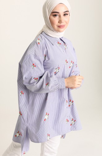 Indigo Overhemdblouse 228438-01