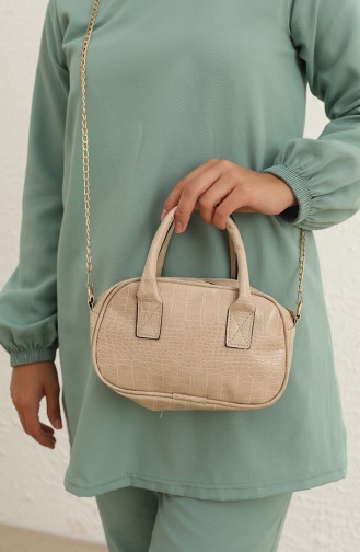 Silver Mink Shoulder Bag 0109-01