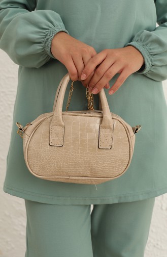 Silver Mink Shoulder Bag 0109-01