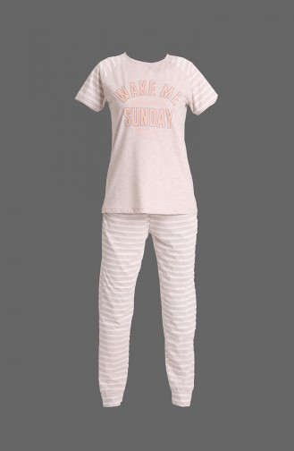 Beige Pyjama 5768-02